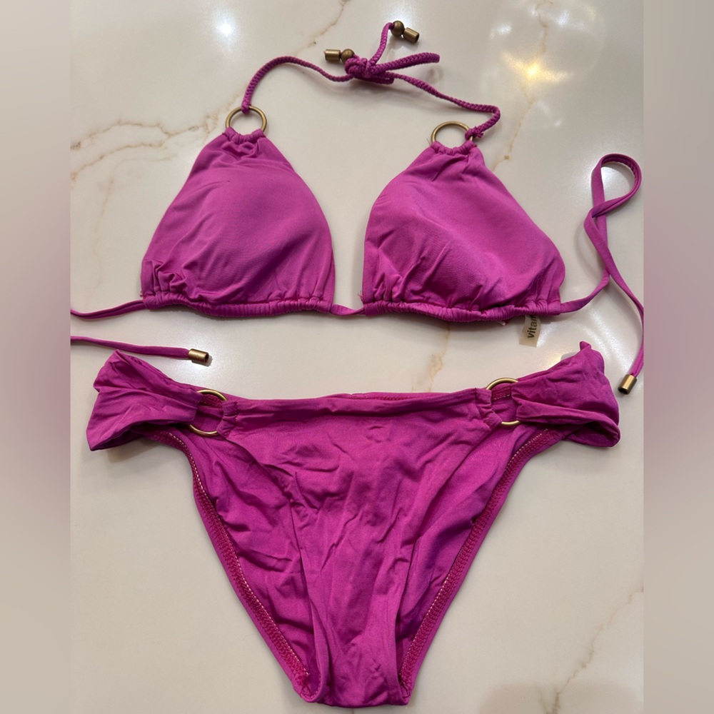 Vitamin A bikini, pink/purple color, like new!